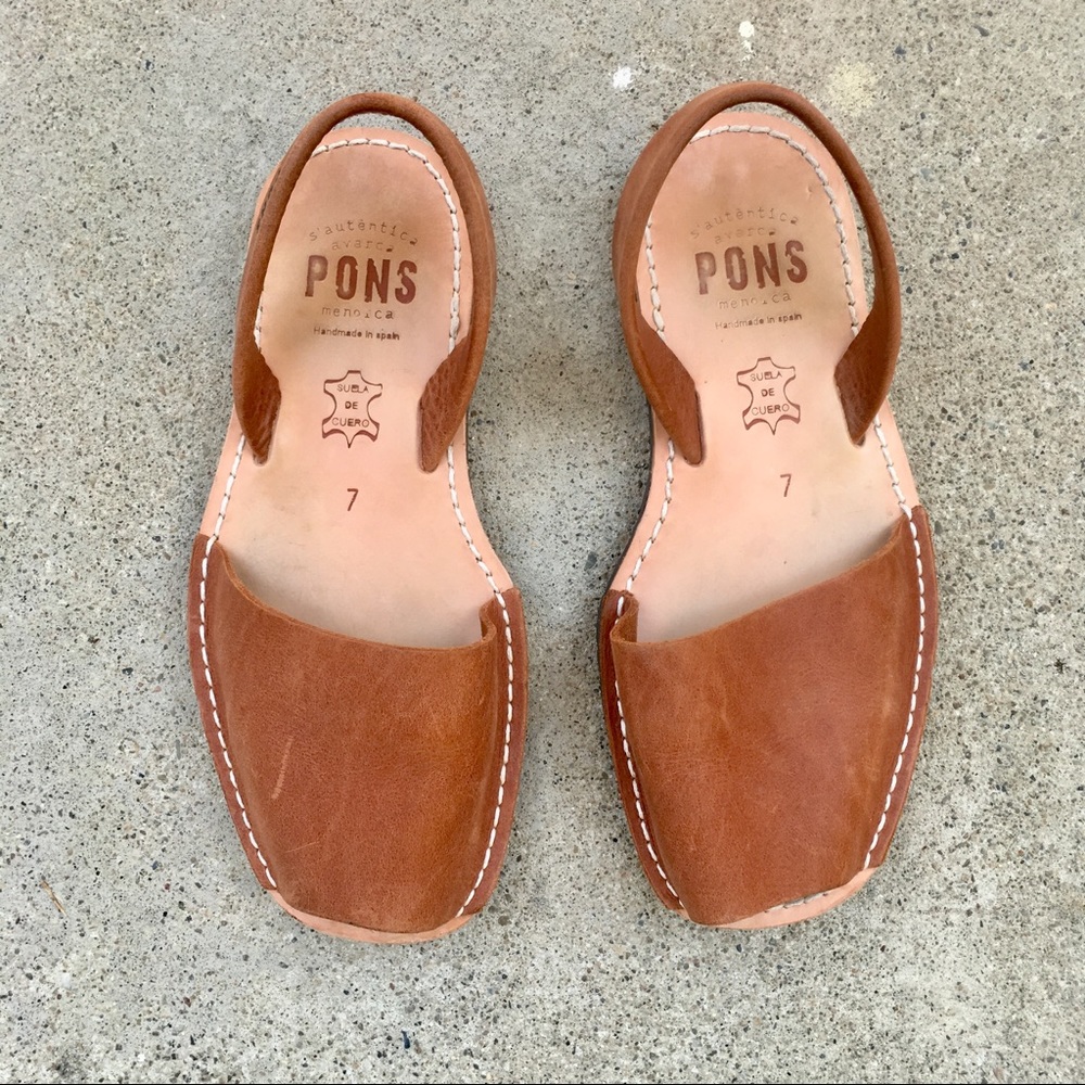 Pons leather avarcas sandals